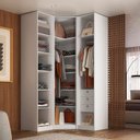 Ver imagem 4 de Guarda-roupa de Canto 3 Portas 100% Mdf Altezza Clean