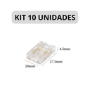 Ver imagem 1 de Kit 10 Emenda Reta Fita Led 10mm 12v 24v 110v 220v