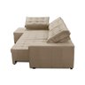 Sofá de Canto Retrátil e Reclinável com Molas 3,00x2,00 Esq Berlim Suede Mirra Decor - 4