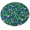 Ver imagem 3 de Kit 4 Capas Sousplat Cactos Verde Rosa 35cmx35cm