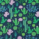 Ver imagem 2 de Kit 4 Capas Sousplat Cactos Verde Rosa 35cmx35cm