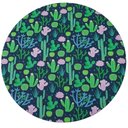 Ver imagem 1 de Kit 4 Capas Sousplat Cactos Verde Rosa 35cmx35cm