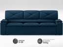 Ver imagem 4 de Sofá com Porta Copos Retrátil e Reclinável Pop 2,05m Velosuede Petroleo - Netsofas