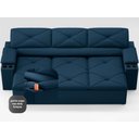 Ver imagem 5 de Sofá com Porta Copos Retrátil e Reclinável Pop 2,05m Velosuede Petroleo - Netsofas