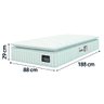 Cama Box Colchão Solteiro Espuma D33 Vangogh Pillow Top 88x188x67cm Hellen - 4