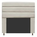 Ver imagem 1 de Cabeceira Estofada Turim 195CM King Courino Bege - D A DECOR