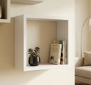 Ver imagem 2 de Nicho 40x40 Branco MDF 100% Profundidade 10cm Sala Quarto