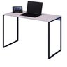 Escrivaninha Aço Slim Estudos Vintage Industrial Preto 120cm ClickForte Mesa Para Escritório Estilo  - 1