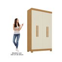 Ver imagem 5 de Guarda-Roupa 4 Portas com Pés Paris Espresso Móveis Off White/Cinamono