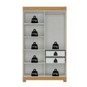 Ver imagem 4 de Guarda-Roupa 4 Portas com Pés Paris Espresso Móveis Off White/Cinamono