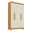 Ver imagem 2 de Guarda-Roupa 4 Portas com Pés Paris Espresso Móveis Off White/Cinamono