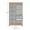 Ver imagem 3 de Guarda-Roupa 4 Portas com Pés Paris Espresso Móveis Off White/Cinamono