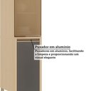 Ver mais imagens de Paneleiro Brise 2 Portas 4 Prateleiras MDP Tamanho 40cm Carvalho-Graff Luciane Móveis