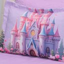 Ver imagem 3 de Kit Cobre Leito Solteiro Colcha Stitch e Angel Infantil 4 Peças:reino Encantado Lilás