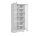 Ver imagem 5 de Cristaleira 2 Portas com Vidro Temperado 100% MDF Americana Branco