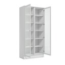 Ver imagem 5 de Cristaleira 2 Portas com Vidro Temperado 100% MDF Americana Branco