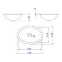 Ver imagem 3 de Cuba de Sobrepor Deca 44x31 L.65.17 Oval Branco Gelo