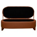 Ver imagem 2 de Puff Baú Organizador de Sapatos Thor para Cama King Size Bouclé:terracota