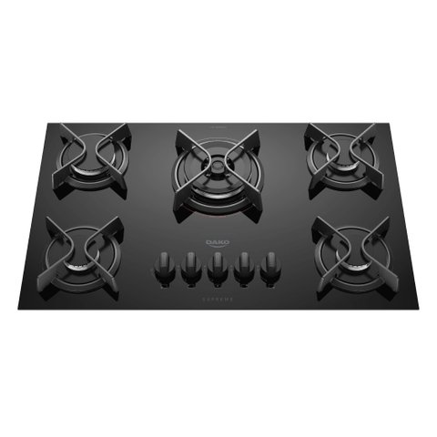 Cooktop 5 Bocas Dako Supreme a Gás Acendimento Superautomático e Tripla Chama Bivolt