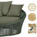 Ver imagem 3 de Chaise Hungria Alumínio Pintura Marrom Corda Náutica E13 Trama Original