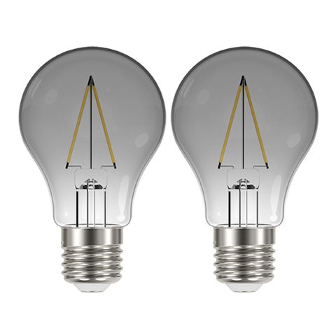 Lâmpada Led Fumê 30w Kit 2 Unid. Iluminação Branco Quente Vintage Decorativa Retrô Multifilamento Lu
