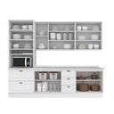 Ver imagem 3 de Cozinha Modulada Henn Americana Henn 7 Peças C5p45 Branco