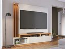 Ver imagem 1 de Estante Home Humaitá 2 Portas 1,80 Off White/matte/freijo Colibri