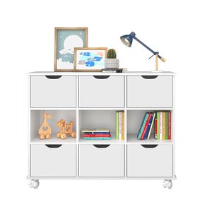 Nicho Organizador Maia c/ 6 Gavetas Branco - Mercado dos Móveis