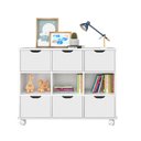 Ver imagem 1 de Nicho Organizador Maia c/ 6 Gavetas Branco - Mercado dos Móveis