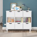 Ver imagem 2 de Nicho Organizador Maia c/ 6 Gavetas Branco - Mercado dos Móveis