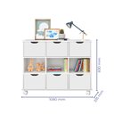 Ver imagem 3 de Nicho Organizador Maia c/ 6 Gavetas Branco - Mercado dos Móveis