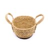 Cesto de Fibra Natural Seagrass Com Fundo Preto 13,5x21x23 cm - D'Rossi DRossi Cesta de Seagrass - 3