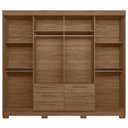 Ver imagem 5 de Guarda Roupa Casal 212cm 8 Portas 6 Gavetas Valenza Jatobá S01 - Mpozenato