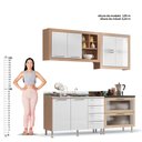 Ver imagem 6 de Cozinha Ditália Aspen S/tampo S/pia Carv/branco A58