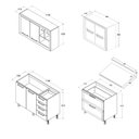Ver imagem 4 de Cozinha Ditália Aspen S/tampo S/pia Carv/branco A58