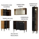 Ver imagem 5 de Armário de Cozinha Completa de Canto 261cm Rustic/Preto Emilly Face Madesa 02