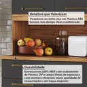 Ver imagem 5 de Cozinha Compacta Cabernet Prime 8 Portas 2 Gavetas 100% MDF Amêndoa/Chumbo - Rio Doce