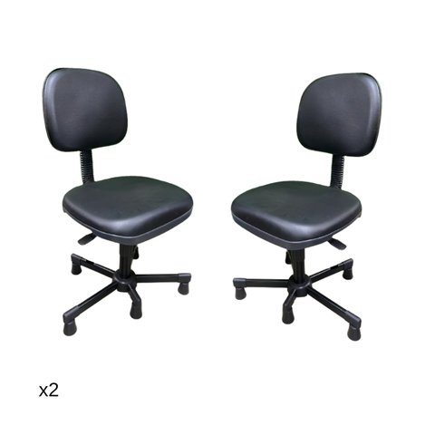 Kit 2 Cadeiras P/ Costura C/ Sapata Fixa 100% Nacional