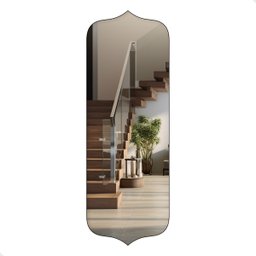Espelho Grande Corpo Inteiro Orgânico 70x170cm - Modelo Bali Caramelo - 2
