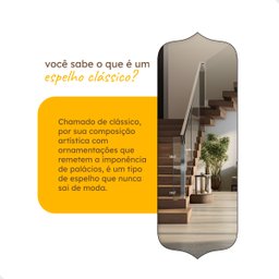 Espelho Grande Corpo Inteiro Orgânico 70x170cm - Modelo Bali Caramelo - 8
