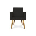 Ver imagem 3 de Kit 10 Poltronas Decorativa Recepção Oferta Courino Balaqui Cor:courino Preto