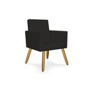 Ver imagem 2 de Kit 10 Poltronas Decorativa Recepção Oferta Courino Balaqui Cor:courino Preto