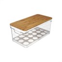 Ver imagem 1 de Porta Ovos de Bambu 36 Unid. - Bambu + Ps - 30,5x15,5x13,5cm