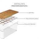 Ver imagem 4 de Porta Ovos de Bambu 36 Unid. - Bambu + Ps - 30,5x15,5x13,5cm