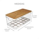 Ver mais imagens de Porta Ovos de Bambu 36 Unid. - Bambu + Ps - 30,5x15,5x13,5cm