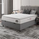 Ver imagem 5 de Cama Box Baú Colchão Casal Espuma D33 Vangogh Pillow Top 138x70cm Branco/cinza Hellen Branco