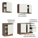 Ver imagem 5 de Armário de Cozinha Compacta 180cm Rustic Branco Glamy Madesa 05