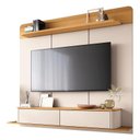 Ver imagem 2 de Home Suspenso Galax Cinamomo Off White e Aparador Infinity e Kit Mesa de Centro Sky Off White- Hb Mó