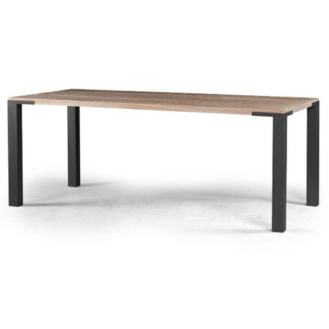Mesa Jantar Broadway Driftwood com Base Grafite 120cm - 38018