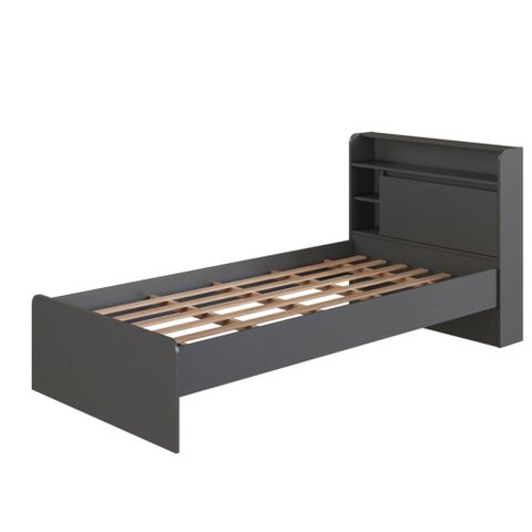 Cama Infantil Power 1 Portas 3 Nichos com LED Grafite - Art In Móveis